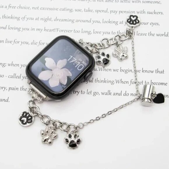 Apple Watch Band Adjustable Cute Bracelet Strap Chain Stainless Band - Picture 1 of 3